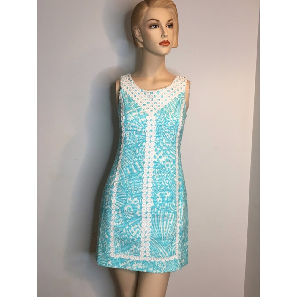 LILLY PULITZER McFarlane Shift Dress Seaside Aqua
